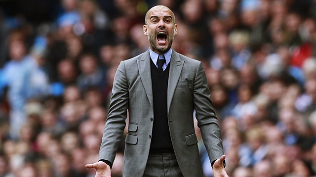 Resultado de imagen para guardiola enojado city